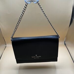 Kate Spade Black Bag with Gold Chain Strap Kate Spade